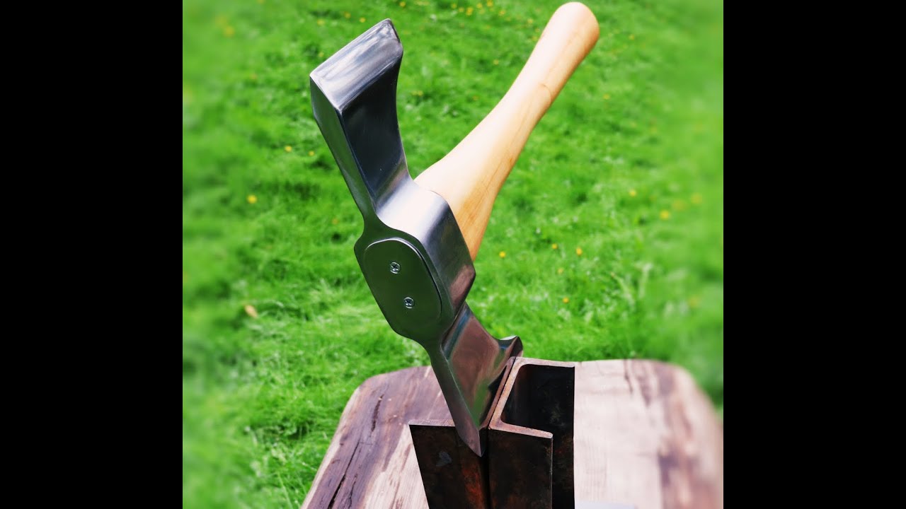 Создание топора из старого ржавого рельса
