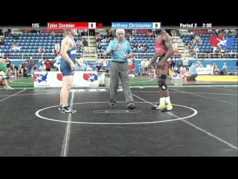 Fargo 2012 195 Round 3: Tyler Cormier (Washington) vs. Anthony Christopher (North Carolina)