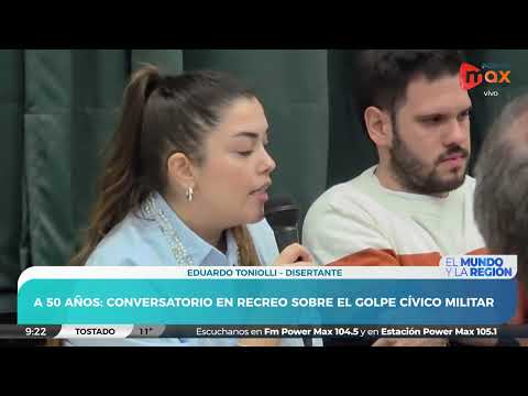 Realizaron en Recreo un Conversatorio por el Golpe Cívico Militar | Eduardo Toniolli - Disertante