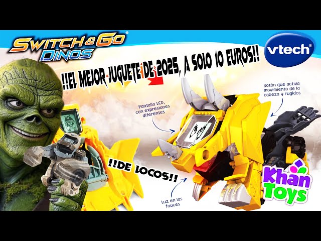 Vídeo relacionado con VTech - Switch&Go Dinos DragoRex 2 en 1 Dinocar, Coche y Dinosaurio Transformable, Juguetes Electrónicos Niños +3 Años, Ruge y Lanza Fuego, +60 Sonidos y Frases, Versión ESP