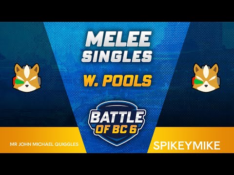 Mr John Michael Quiggles (Fox) vs SpikeyMike (Fox) - Melee Singles Winners Pools - Battle of BC 6