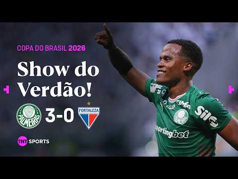 FLACO LÓPEZ E ARIAS CRAVAM E VERDÃO ENCAMINHA CLASSIFICAÇÃO! PALMEIRAS 3X0 FORTALEZA -COPA DO BRASIL