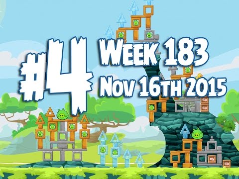 Angry Birds Friends Tournament Level 4 Week 183 Walkthrough | November 16th 2015