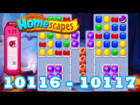 Homescapes Level 10116 - 10117 HD 3 - match puzzle game | Gameplay | android | GameGo Game | IOS