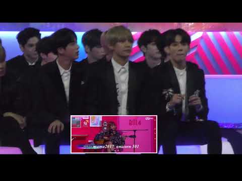 171201 BTS reaction to Heize /Bolbbalgan4 @mama2017