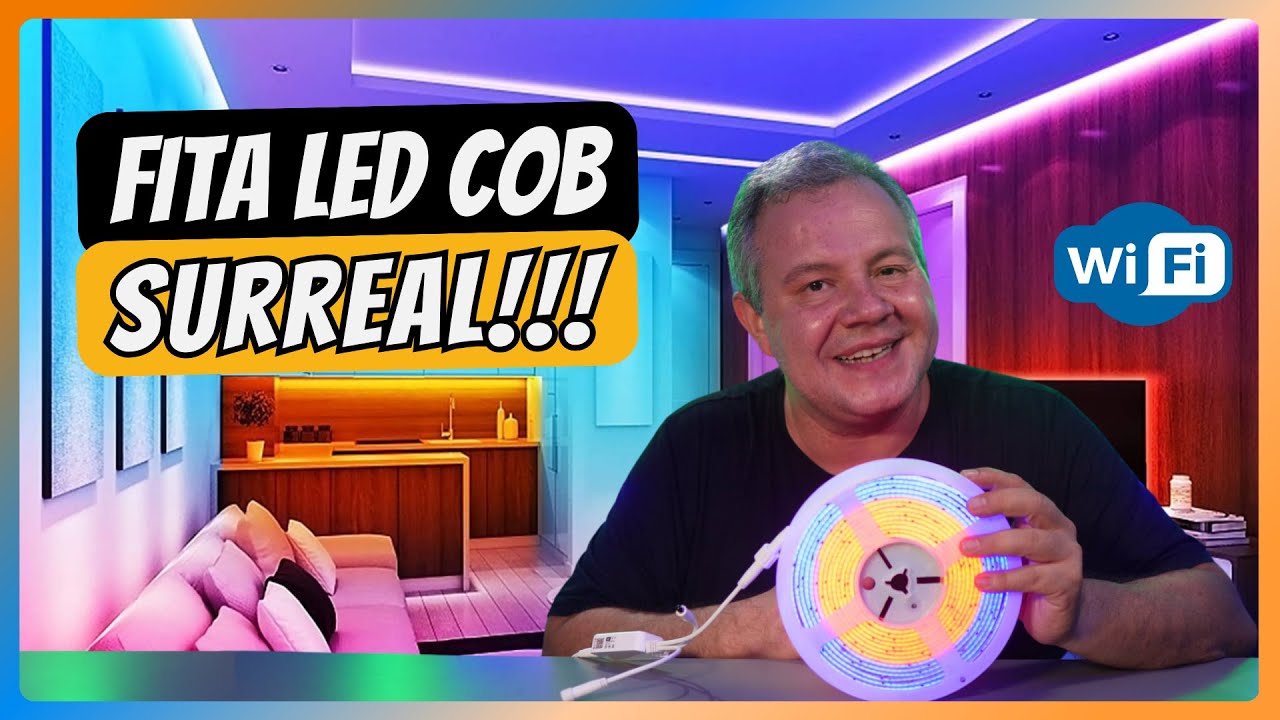 FITA COB o futuro das FITA DE LED impressiona 😮 Saiba o que muda e veja um modelo inteligente RGBic