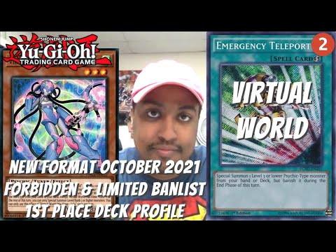 Yugioh New Format October 2021 Banlist Locals 1st Place Deck Profile - Virtual World - Joshua Jones