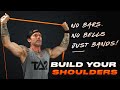Shoulder Workout NO WEIGHTS Resistance Bands Shoulder Press