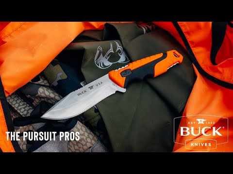 Buck 660 Folding Pursuit Pro Gut Hook Knife Orange/Black
