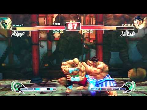 Street Fighter 4 Newegg WANFEST Online Tournament Warmup Match pt2