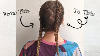 Tight Double Dutch Braids Tutorial | Quick Fix For Loose Braids