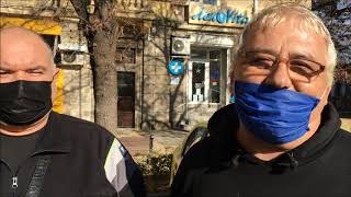 Такситата от Димитровград се включиха в националния протест на превозвачите с шествие по улиците на града