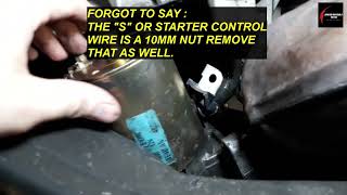 MERCURY SABLE / FORD TAURUS 3.0L V6 , 24V DOHC ENGINE R&R STARTER JOB | STARTER REPLACEMENT ON FORD