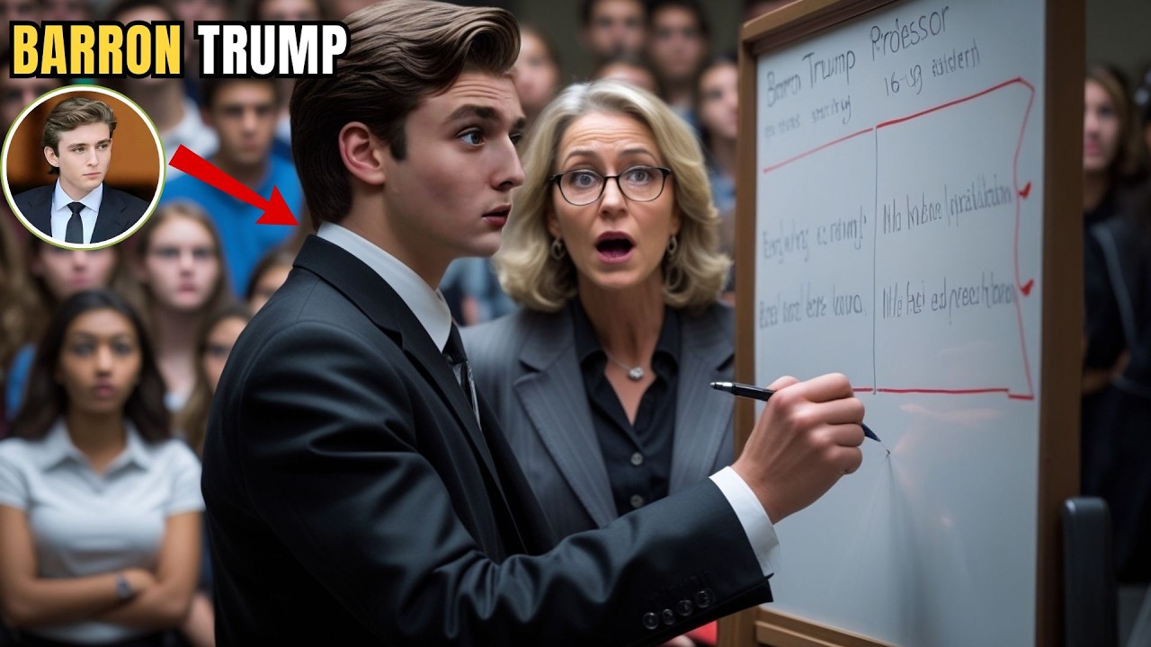 Liberal Calculus Professor Tries to Humiliate BARRON TRUMP  Has No Idea He's a Math Genius