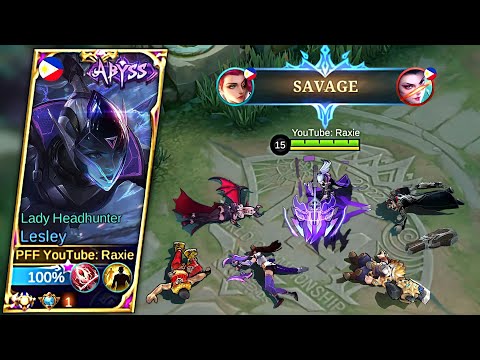 SAVAGE!! LESLEY NEW ABYSS SKIN "LADY HEADHUNTER" IS FINALLY HERE!! - THE NEW MEMBER OF ABYSS SQUAD!?