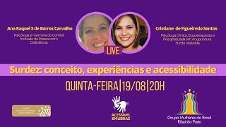 Tradução de live sobre Surdez