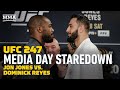 Jon Jones vs. Dominick Reyes UFC 247 Media Day Staredown - MMA Fighting