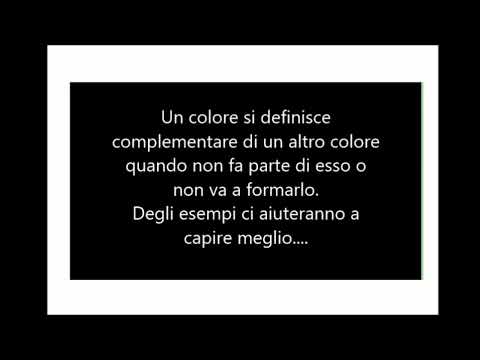 Lezione sui colori primari, secondari, terziari e complementari