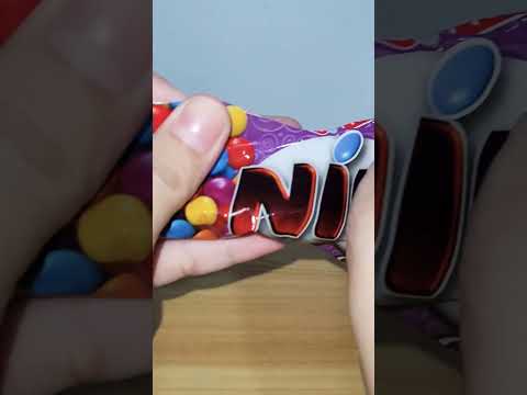 WOW YUMMY COLORFUL NIPS DARK CHOCOLATE #shorts #asmr #satisfying #mukbang #candy #cool #cute