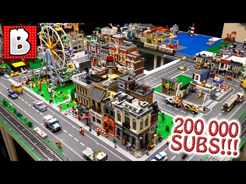 How To Customize A Huge Modular LEGO City!!! | 200000 Subscribers Special!