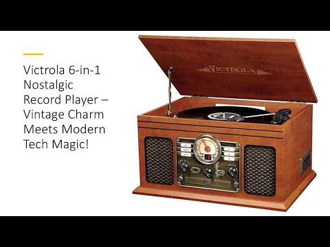 Victrola 6-in-1 Nostalgic Record Player – Vintage Charm Meets Modern Tech Magic!