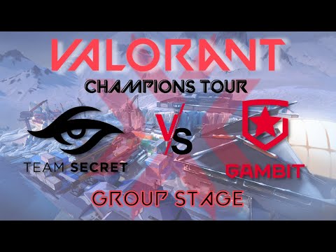 VALORANT CHAMPIONS TOUR| GROUP STAGE: TEAM SECRET VS GAMBIT GAME 1| PH TEAM