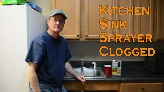 Kitchen Sink Sprayer Clogged