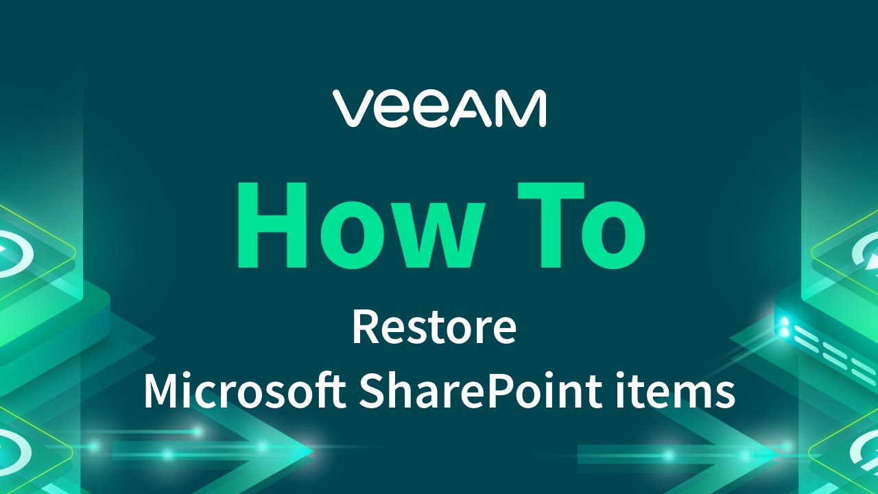 How to restore Microsoft SharePoint content video