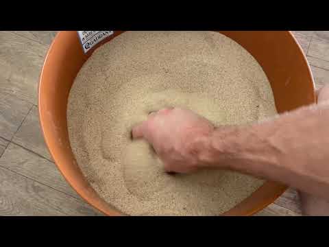 Iron Palm and Fist training. Sand bucket method of Shaolin Kung fu.
