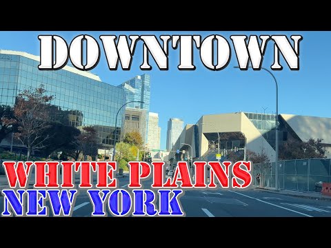 White Plains - New York - 4K Downtown Drive