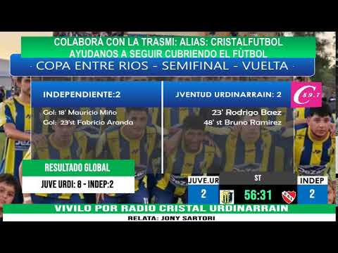 JUVENTUD URDINARRAIN VS INDEPENDIENTE VILLA DEL ROSARIO SEMIFINAL REVANCHA COPA ENTRE RIOS 2026