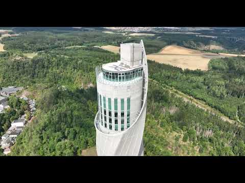 Stunning Aerial View of the Rottweil Test Tower in Germany