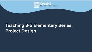 Teaching 3-5 Elementary Series: Project Design thumbnail