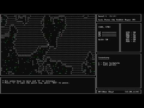 Open world Ascii based Python RPG | Python Curses