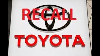 New Toyota Airbag Safety Recall