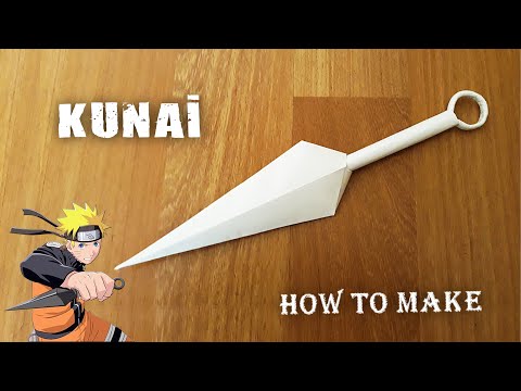 KAĞITTAN KUNAİ YAPIMI - ( How To Make a Paper Kunai )