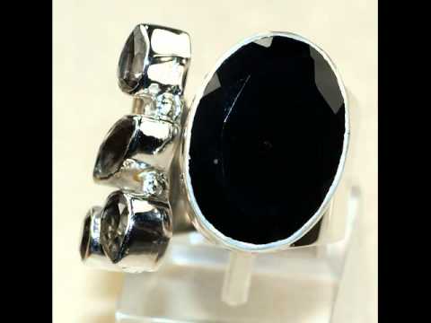 Collection of 925 Sterling Silver Rings with Natural Gemstones - 76