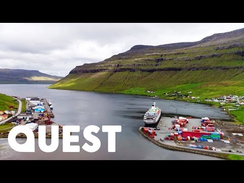 Cargo Ferry's Journey Through The Beautiful Faroe Islands To Iceland | Mighty Ships