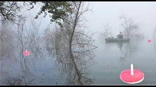 Ловля огромных щуки на кружки осенью