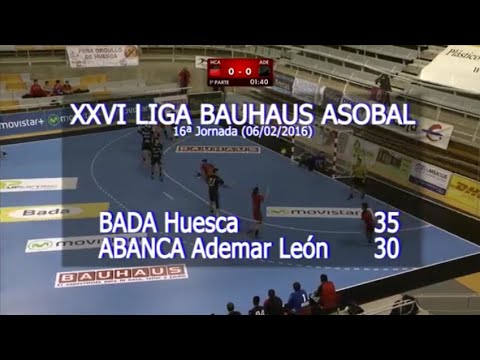 LIGA BAUHAUS ASOBAL J16 BADA Huesca - ABANCA Ademar León 35 - 30