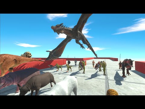 Escape from Dragon 🔥NEW UPDATE Fire-breathing Dragon -Animal Revolt Battle Simulator