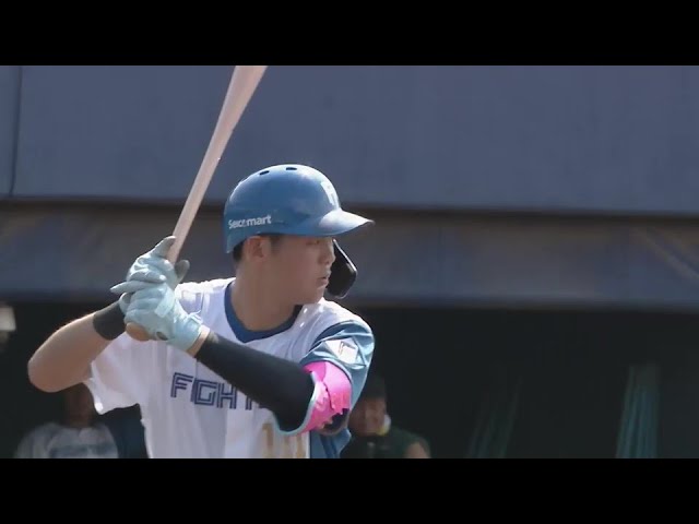 【ファーム】上手く捌いた!! ファイターズ・濵田泰希 レフト線への技ありタイムリー2ベース!!  2024年8月14日 北海道日本ハムファイターズ 対 オイシックス新潟アルビレックスBC