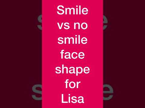 LISA FACE SHAPE CHANGES WHEN SHE SMILES