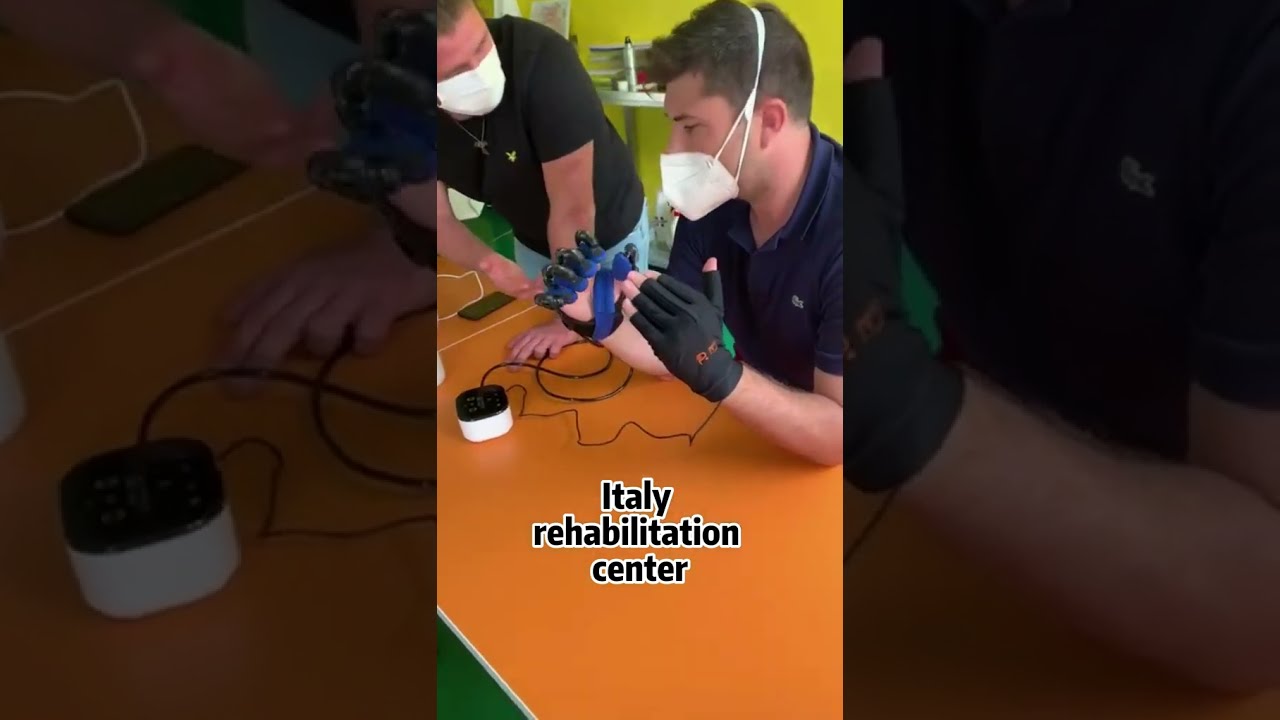 Syrebo Hand Rehabilitation Glove Demo at an Italy Rehab Center