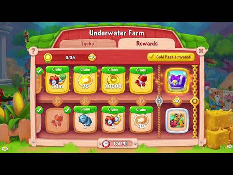 @Fishdom Win Strikes Level 8553 - Special Level 8558. Underwater Farm Level 39 Unlocked.