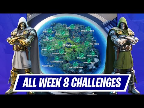 All Week 8 Challenges Guide in Fortnite Chapter 2 Season 4 | How to complete Week 8 Challenges