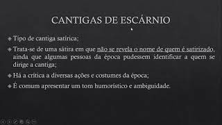 CANTIGA "DOM FULANO QUE EU SEI QUE TEM FAMA DE COVARDE" - AFONSO MENDES DE BESTEIROS - OBRA DO PAS 1