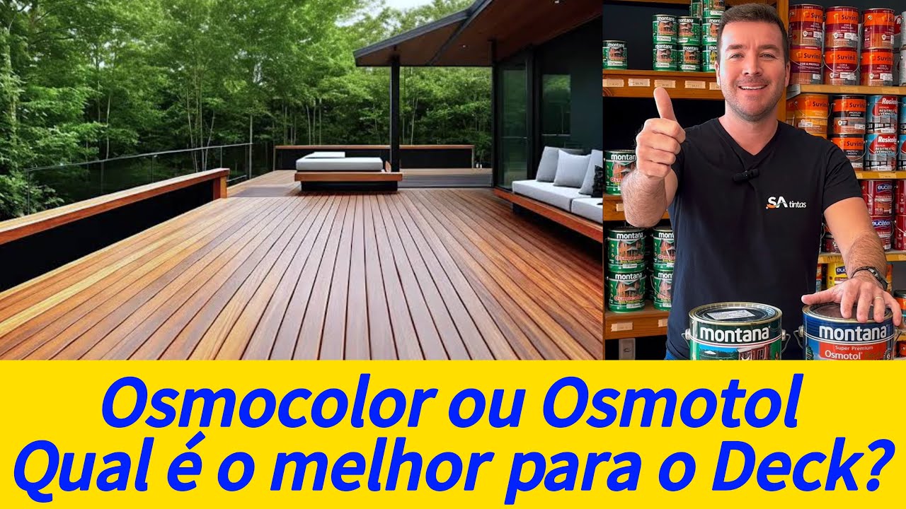 Qual a Diferença Entre Osmocolor Stain Uv Deck e Osmotol Deck - Montana | Qual o Melhor? - SAtintas
