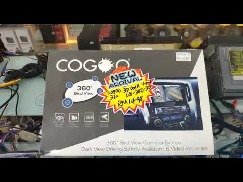 Cogoo 3D Darkview 360 Birdview parking camera with DVR - Setting auto front camera - english