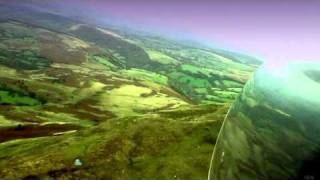 preview picture of video 'Standard Cirrus sailplane gliding at Talgarth'